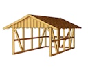 Vorschaubild Skan Holz Schwarzwald - Satteldach Einzelcarport Breite 424 cm