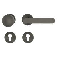 Griffwerk Wechselgarnitur VAYA 291 AVUS fast2fix Fast2Fix Rosetten rund Knopf R2 Kaschmirgrau R