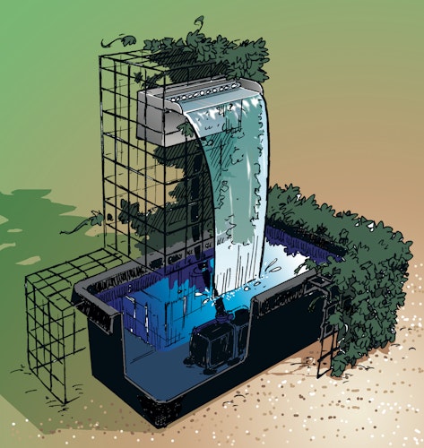 Ubbink Design Wasserfall Niagara 30/60/90 LED-Wall