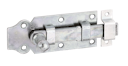 Vorschaubild Alberts® Türriegel, mit Knopf, gerade, mit Schlaufe, galvanisch verzinkt dickschichtpassiviert,Platte LxB100x44 mm 115388