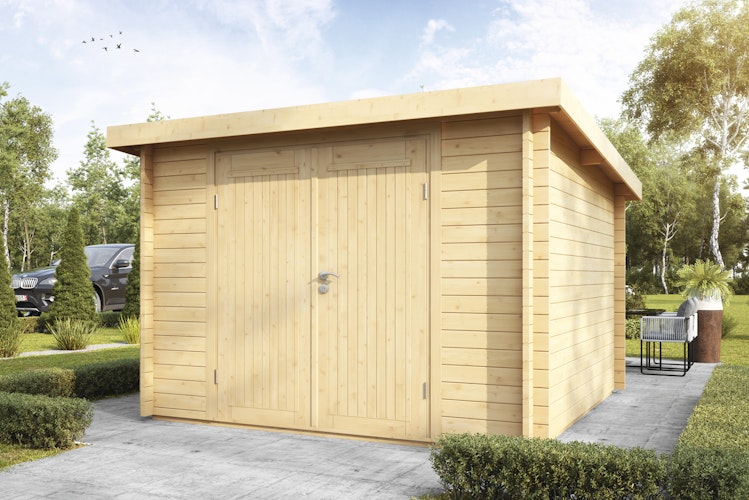 Wolff Finnhaus Blockbohlenhaus Pulti 34-B/C