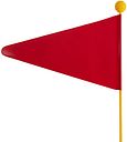 Vorschaubild Bike Fashion Sicherheitswimpel 175 cm rot "Optima"