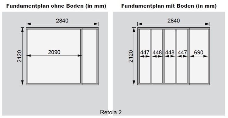 Karibu Woodfeeling Gartenhaus Retola 2/3/4/5/6 inkl. Anbauschrank - 19 mm