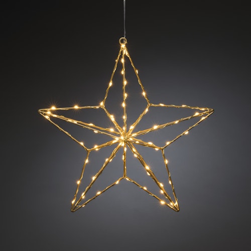 Konstsmide Weihnachtsbeleuchtung  Micro LED Goldstern Ø36cm