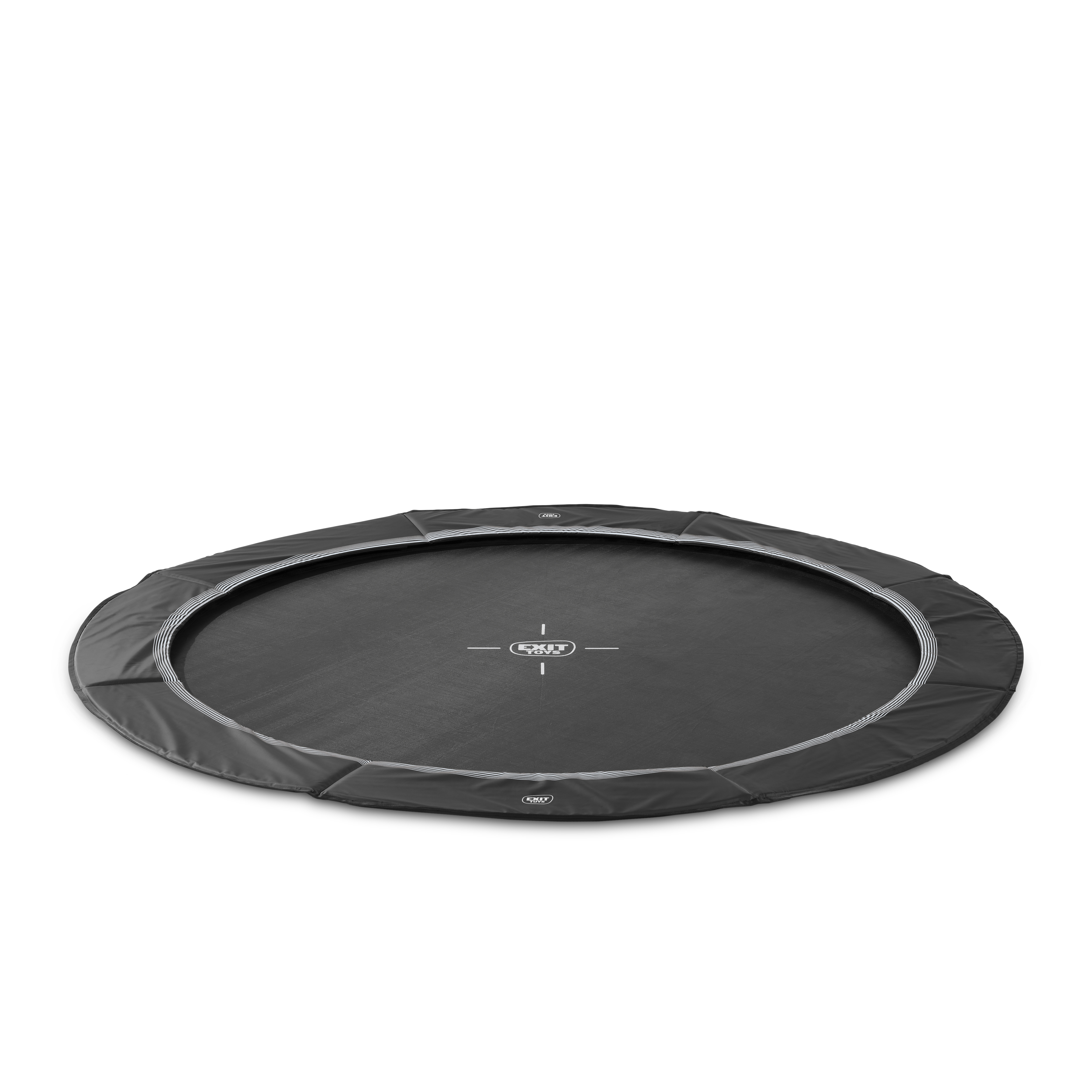 EXIT InTerra Sports Bodentrampolin Ø 427 cm Schwarz