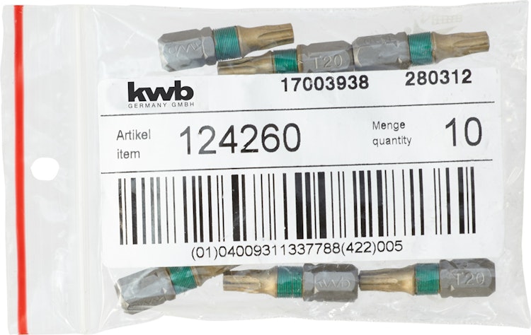 kwb Bit 25mm Torx 20 Titan LS 124260