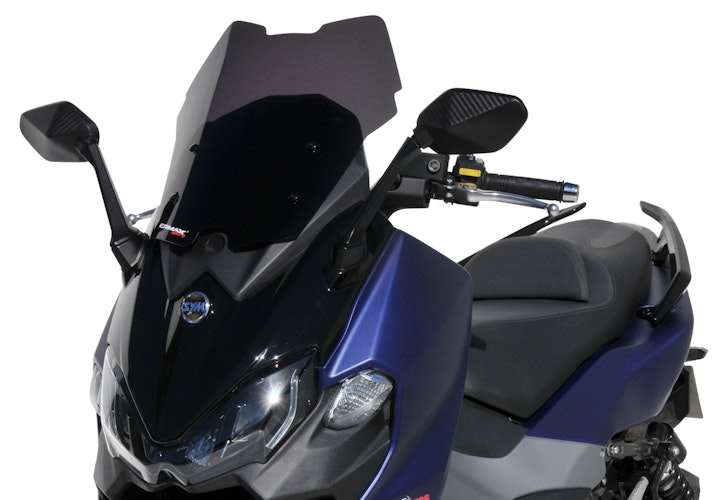 ERMAX Scooterscheibe Sport Acrylic durchsichtig Schwarz getönt für SYM Maxsym 500/508 TL