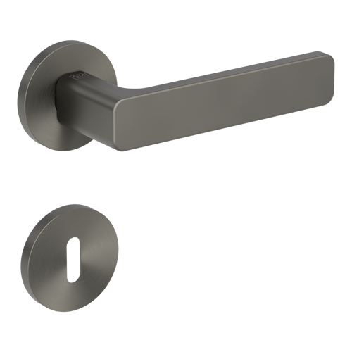 Griffwerk VAYA 265 MINIMAL MODERN fast2fix Fast2Fix Rosetten rund Buntbart Kaschmirgrau