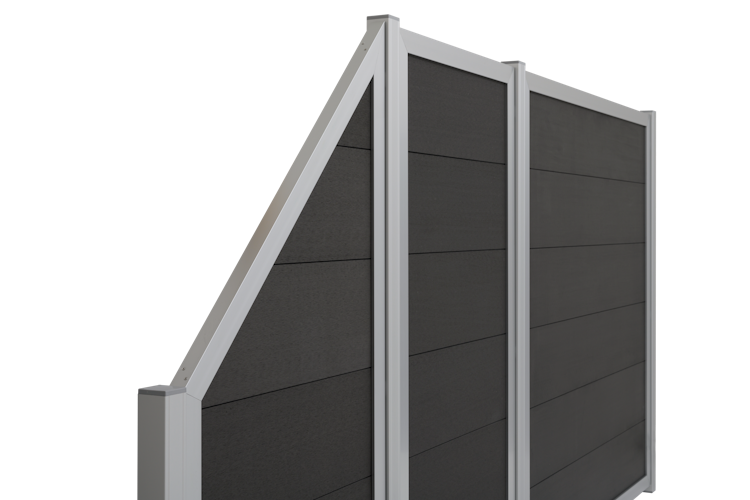 T&J MALÖ WPC Sichtschutzelement 900 x 1800/900 mm