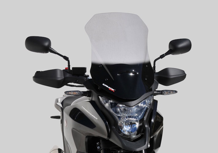 ERMAX Windschutzscheibe Acrylic durchsichtig Grau getönt für HONDA VFR1200X Crosstourer