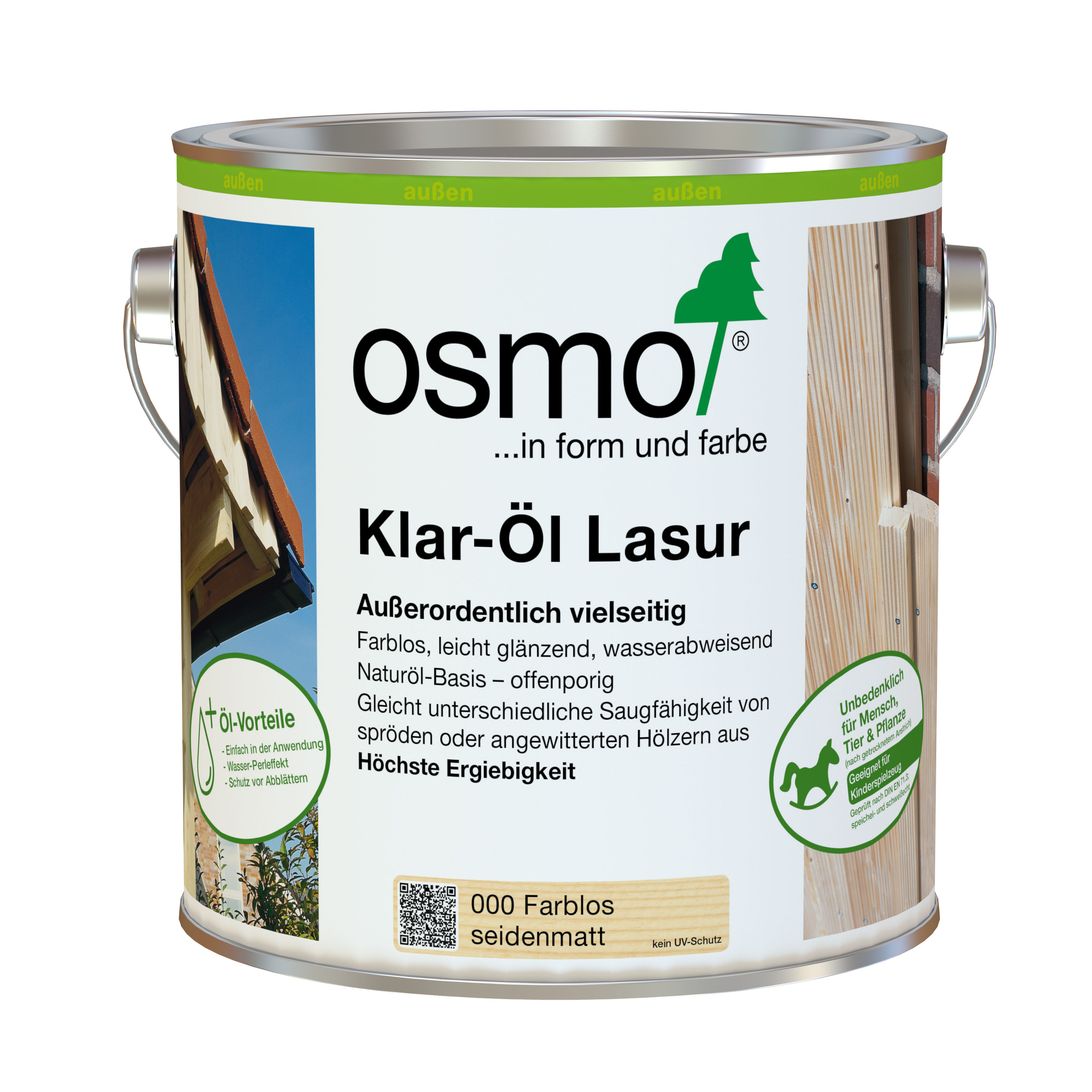 OSMO Klar-Öl-Lasur -000 Farblos-25 Liter