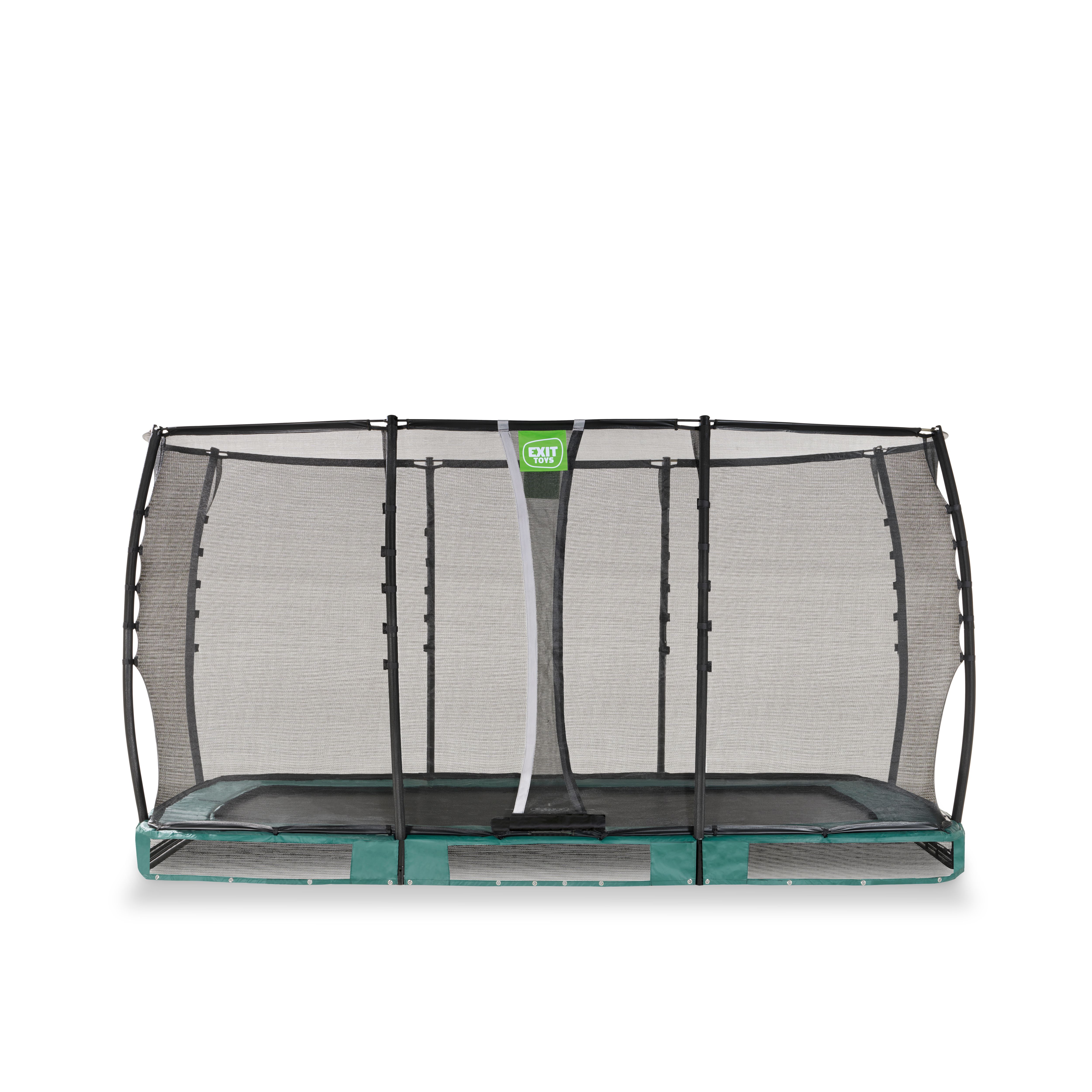 Exit Allure Premium Bodentrampolin mit Sicherheitsnetz 214 x 366 cm grün