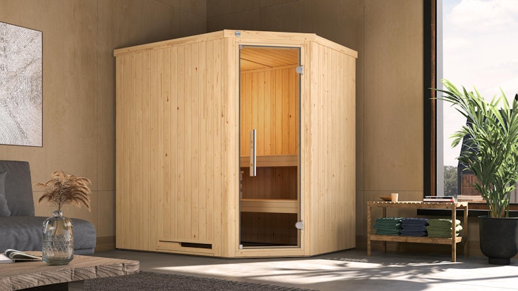 Weka Elementsauna Varberg 1 mit Eckeinstieg - 68 mm