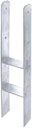 Vorschaubild Alberts® H-Pfostenträger 400x80x8mm Gesamtlänge 800mm für verschiedene Pfostenstärken