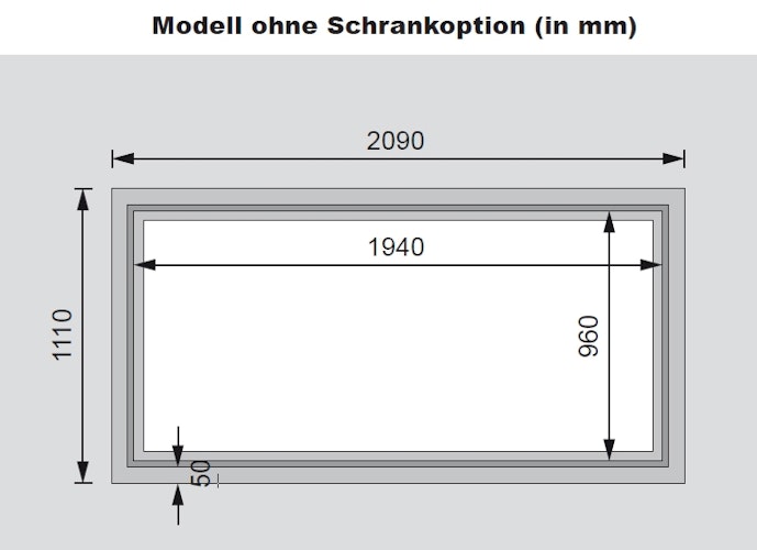 Karibu Hochbeet 1 - 1490 l Fassungsvermögen 28 mm Wandstärke
