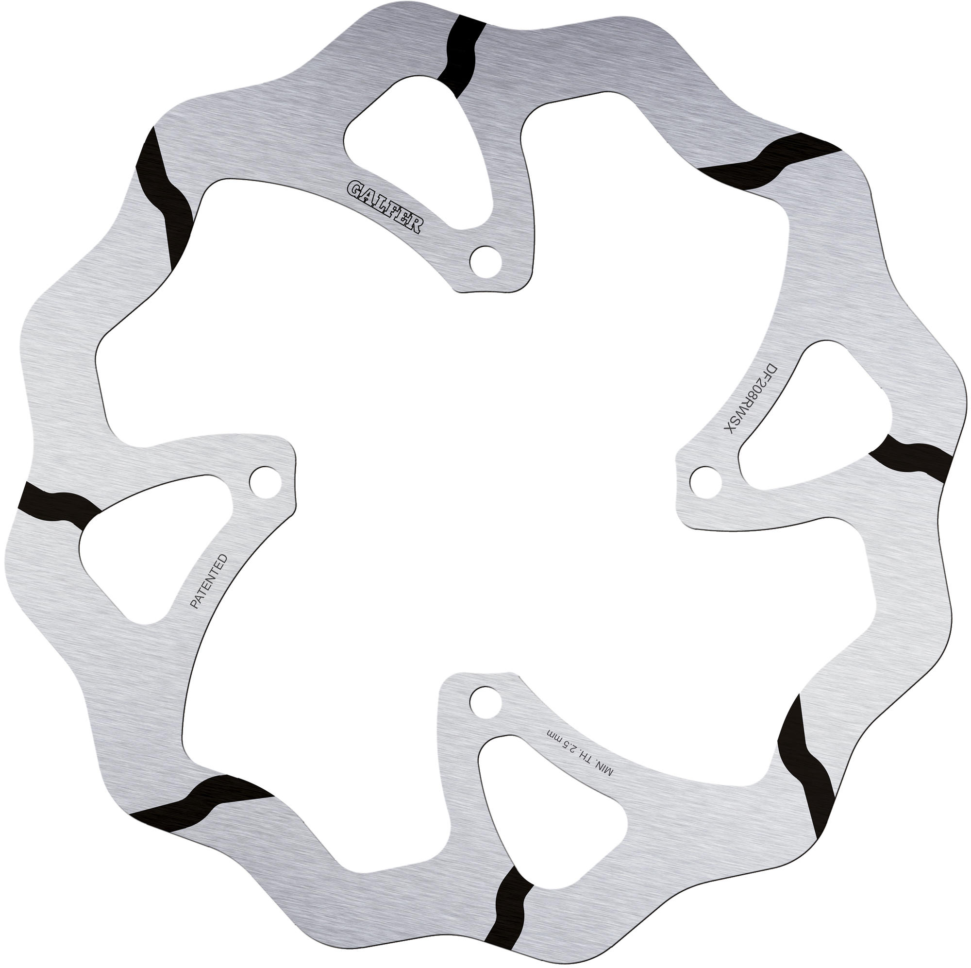 Galfer Bremsscheibe DF208 - Typ RWSX (starr grooved oversize)