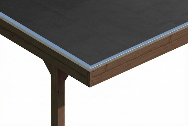 Skan Holz Friesland - Flachdach Carport aus Nadelholz Breite 402 cm