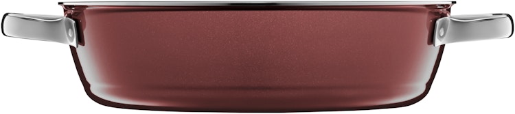 WMF Fusiontec Mineral Schmorpfanne mit Glasdeckel, 24 cm, Rose Quartz