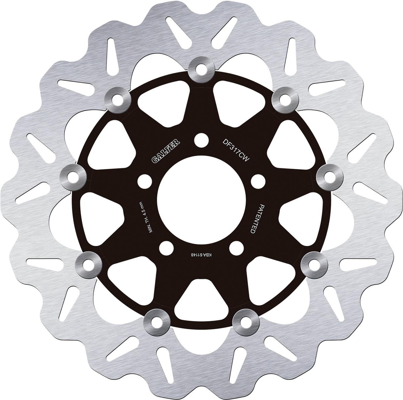 Galfer Bremsscheibe DF317, schwarz/silber