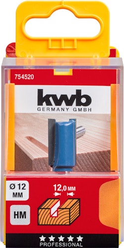 kwb Nutfräser HM 12 mm SB-Box 754520