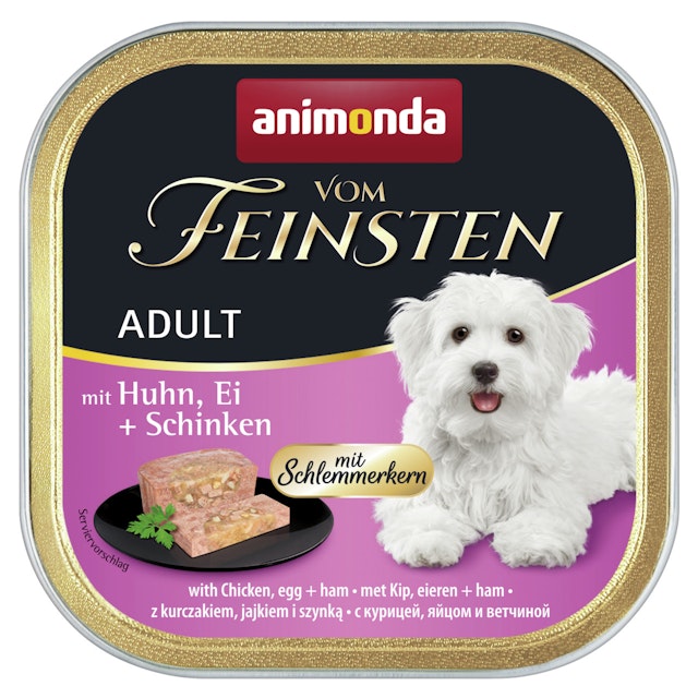 animonda Vom Feinsten Adult mit Schlemmerkern 150g Schale HundenassfutterVorschaubild