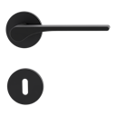 Vorschaubild Griffwerk VAYA 261 LEAF LIGHT fast2fix Fast2Fix Rosetten rund Buntbart Graphitschwarz