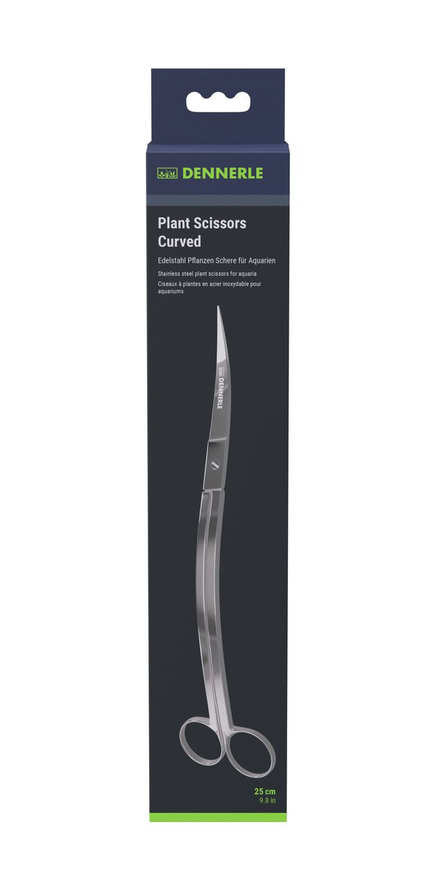 DENNERLE Plant Scissors Curved 25 Centimeter Aquarienpflege