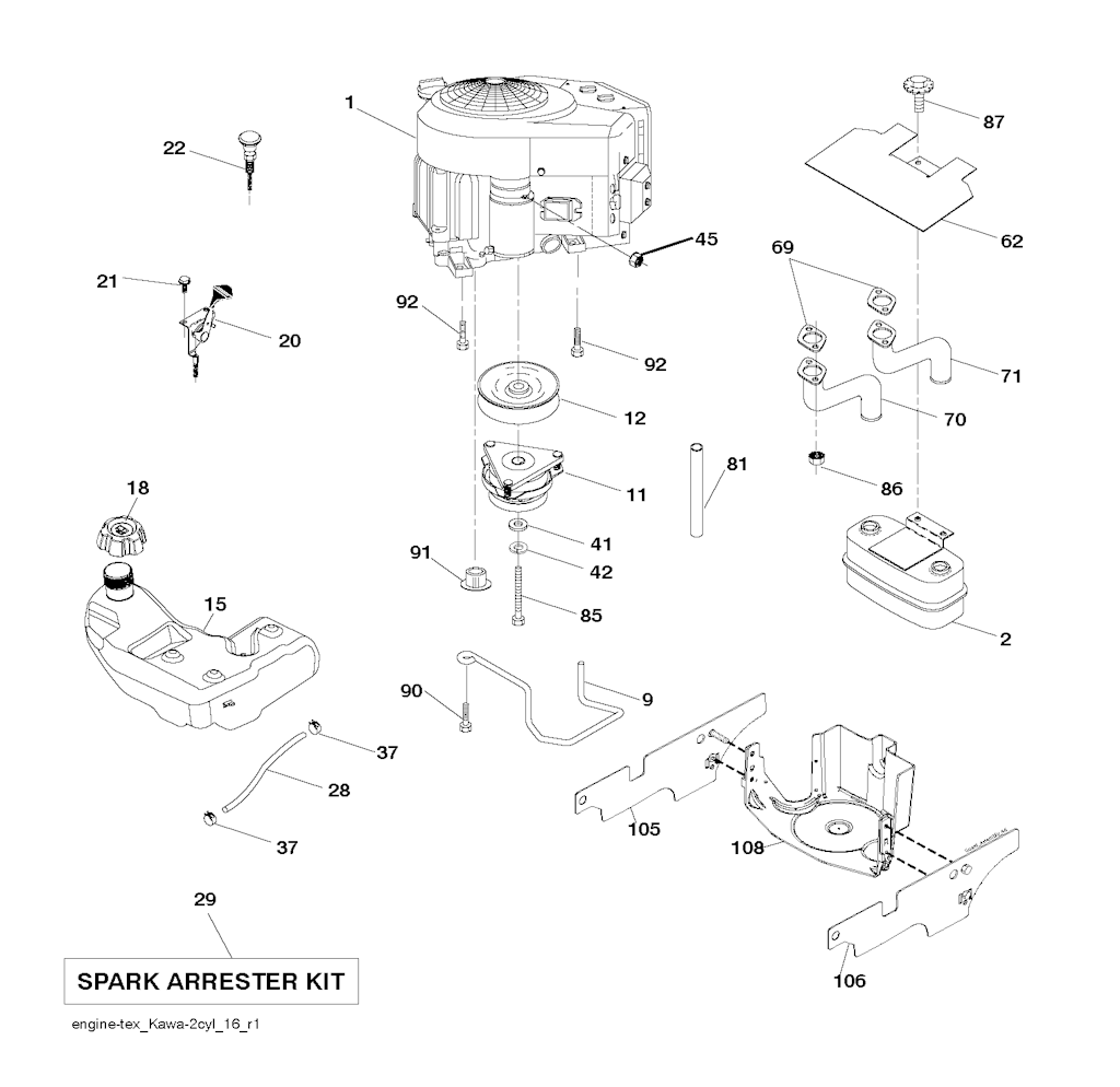 Explosionszeichnung Ersatzteile