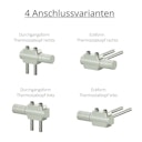 Ximax Mittenanschlussgarnitur Multiblock-Set universal weiß