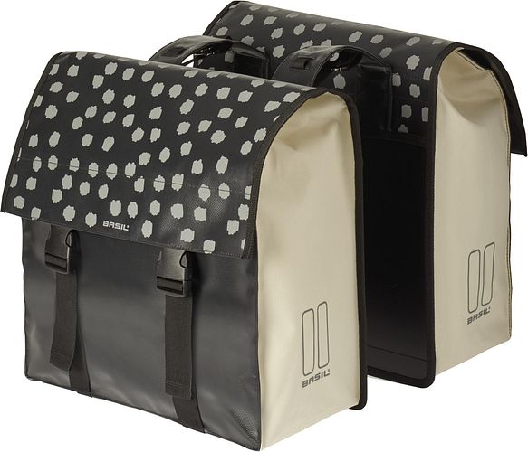 Basil Urban Load Doppeltasche 48 l schwarz/weiß
