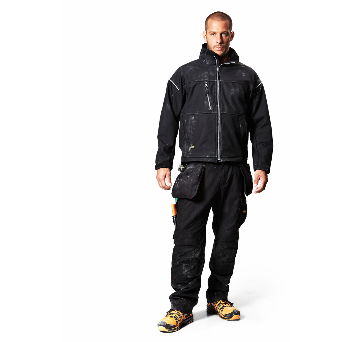 Snickers Workwear 1211 Profil Softshell Jacke-schwarz-XXXL