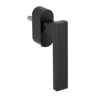 Griffwerk Fenstergriff VAYA 200 CUBICO Graphitschwarz R 7x40