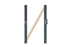 Karibu Sichtschutzzaun Einzeltor-Rahmen 1070 x 1850 mm Zubehörbild