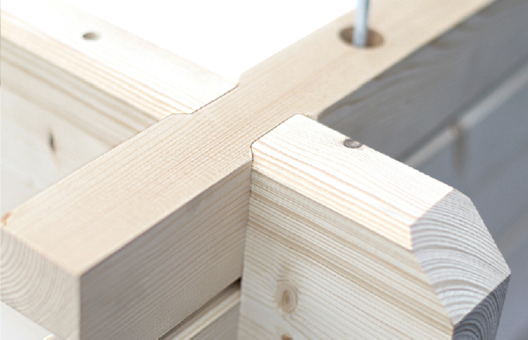 Skan Holz 45 mm Blockbohlenhaus Stavanger/Skagen