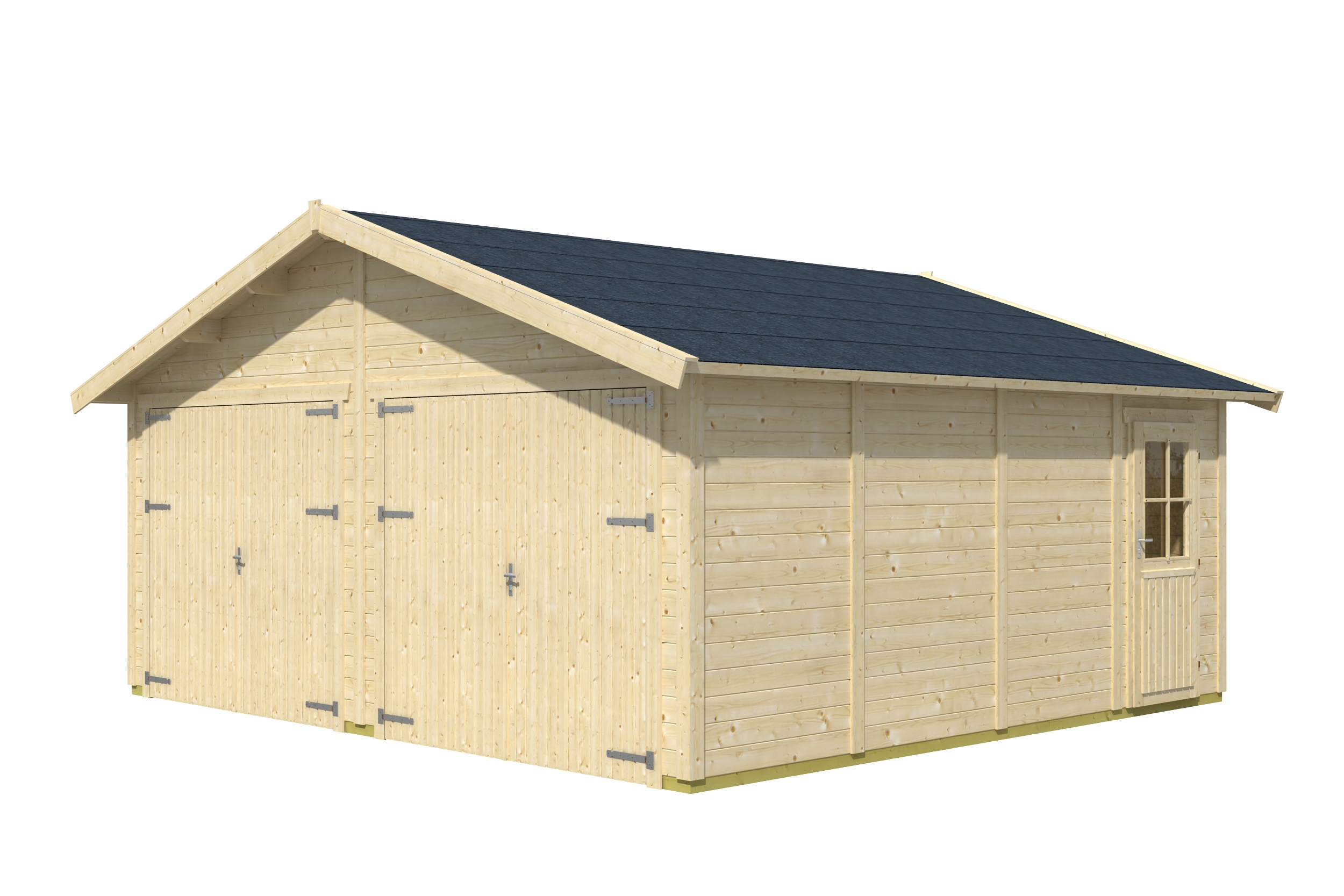 Skan Holz 45 mm Garage Holzgarage Varberg 3 570 x 525 cm