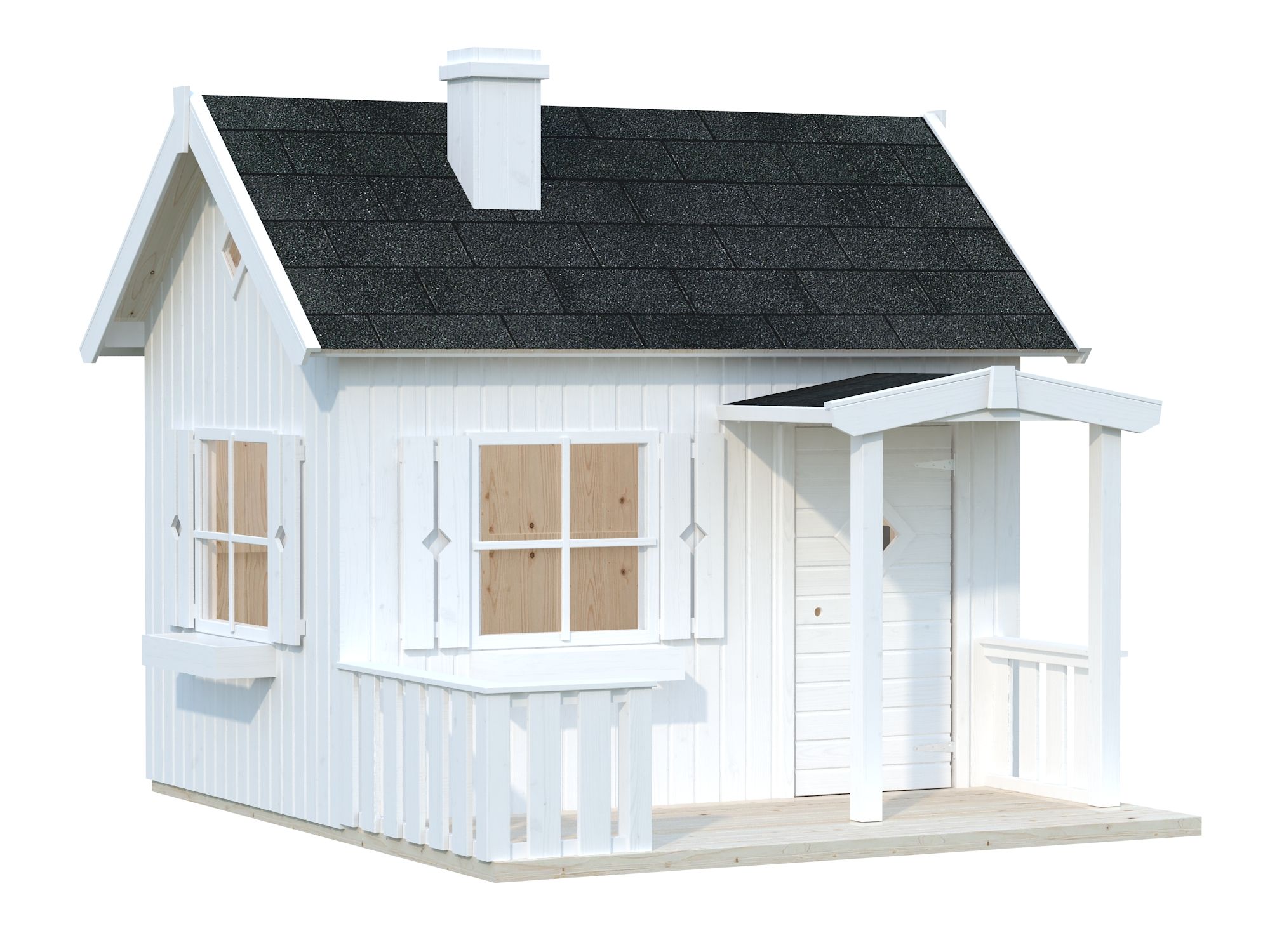 Palmako Kinderspielhaus Otto 3,6 m² - weiß lackiert