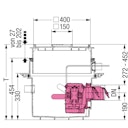 KESSEL 28451 - Rückstaupumpanlage Pumpfix S für Bodenplatte, befliesbar