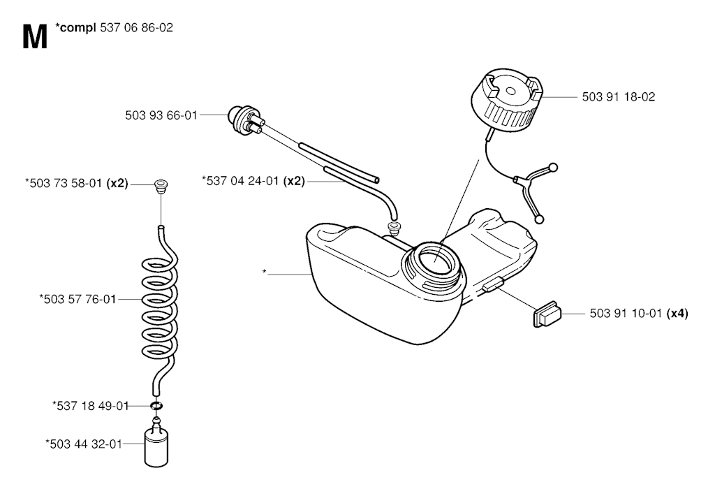 Explosionszeichnung Ersatzteile