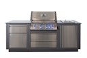 Napoleon Outdoor Küche OASIS 105 inkl. Gas-Einbaugrill Prestige 500 mit Sizzle Zone