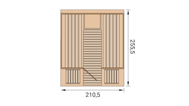 Weka Fasssauna Saunafass 198 - 38 mm