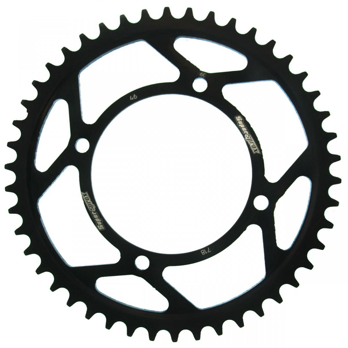 Supersprox Stahl-Kettenrad 530 46Z (Schwarz)