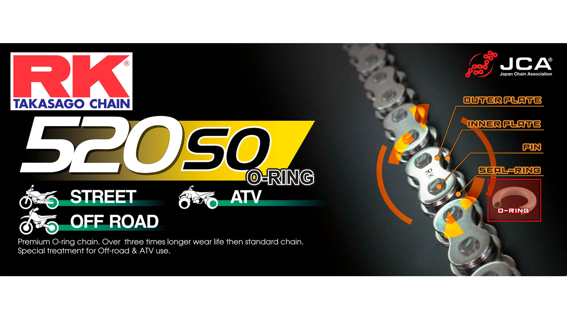 RK Kette 520S0, 118 Glieder