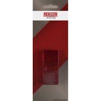 2 x Rückstrahler 69 x 31,5 mm, rot, zum Kleben
