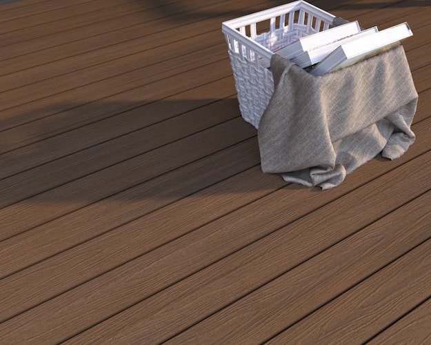 NewTechWood Deluxe Vintage WPC-Terrassendiele Hohlkammer Ipé  23 x 138 mm