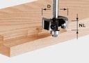 Festool Wendeplatten-Falzfräser HW Schaft 8 mm HW S8 D38/12
