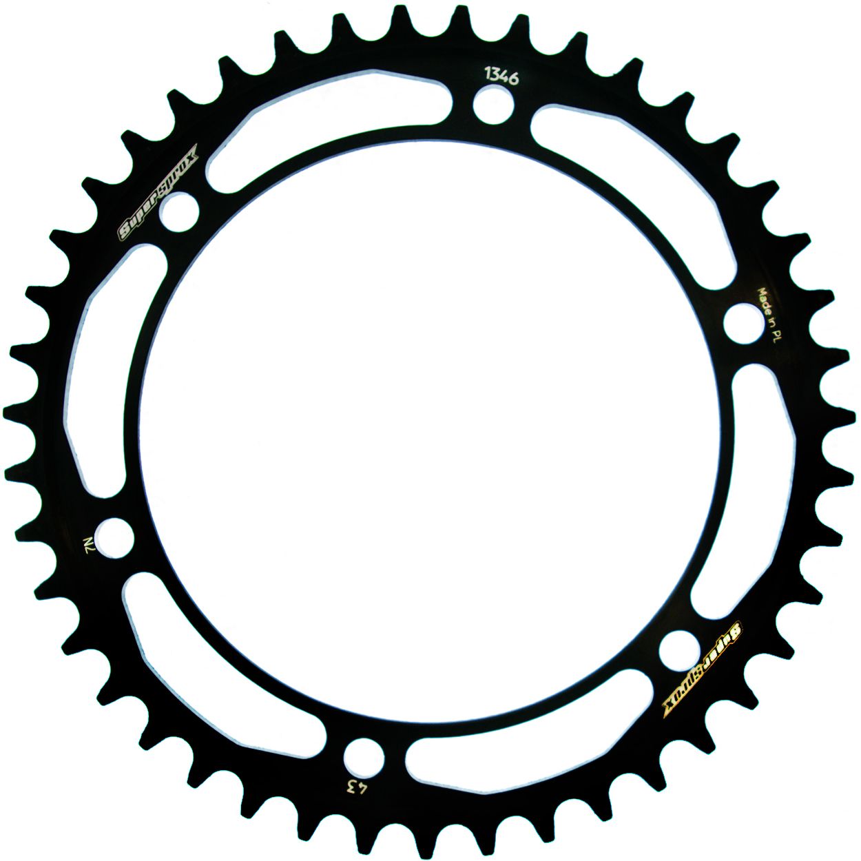 Supersprox Stahl-Kettenrad 525 43Z (Schwarz)