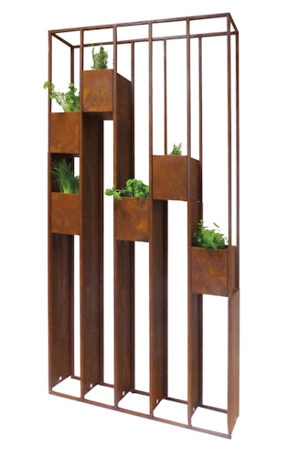 Badeko Pflanzregal „Lazise“ in Edelrostoptik 94 cm breit