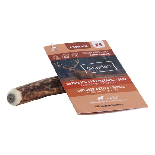 Chewies Premium Rothirschgeweihstange Hundekauartikel