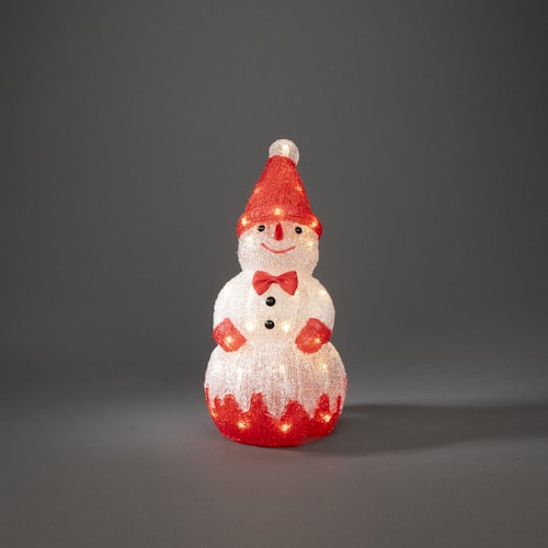 Konstsmide Weihnachtsbeleuchtung LED Acryl Schneemann warmweiß