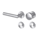 Vorschaubild Griffwerk Wechselgarnitur VAYA 128 LUCIA fast2fix Fast2Fix GK3 Rosetten rund Knopf R2 Edelstahl matt L 